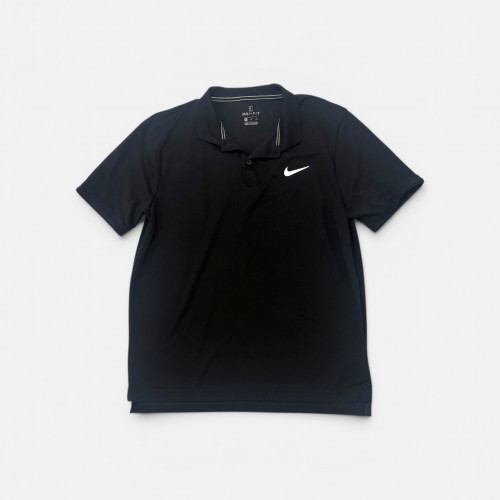 Nike Dri-FIT Polo Μαύρο